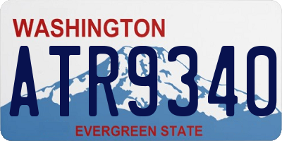WA license plate ATR9340