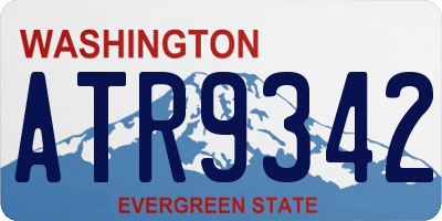 WA license plate ATR9342
