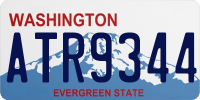WA license plate ATR9344