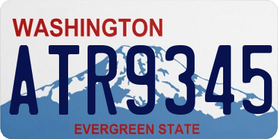 WA license plate ATR9345
