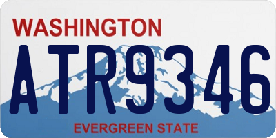 WA license plate ATR9346