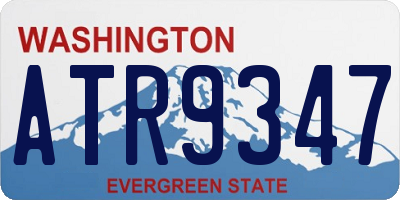WA license plate ATR9347
