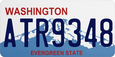 WA license plate ATR9348