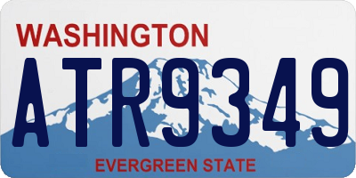 WA license plate ATR9349