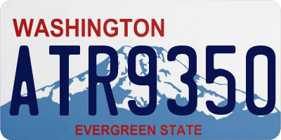 WA license plate ATR9350