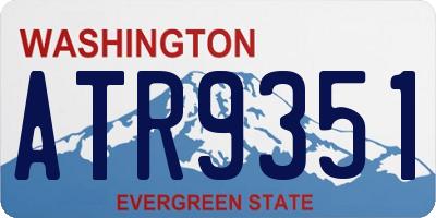 WA license plate ATR9351