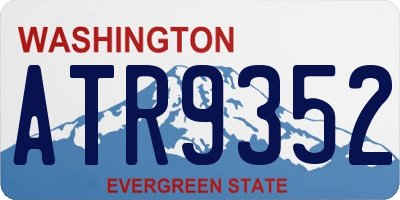 WA license plate ATR9352
