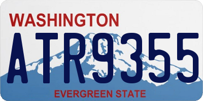 WA license plate ATR9355