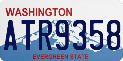 WA license plate ATR9358
