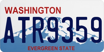 WA license plate ATR9359