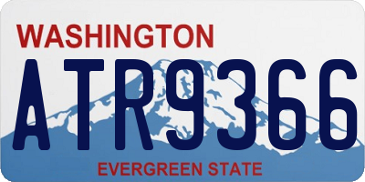 WA license plate ATR9366