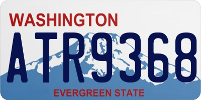 WA license plate ATR9368