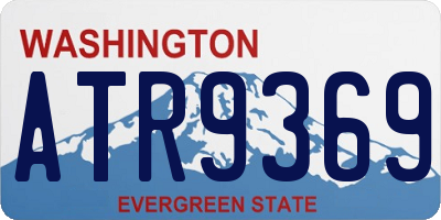 WA license plate ATR9369