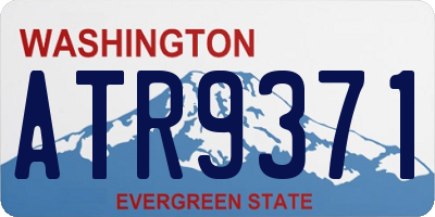 WA license plate ATR9371