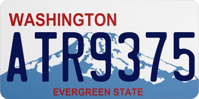 WA license plate ATR9375