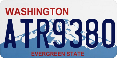 WA license plate ATR9380