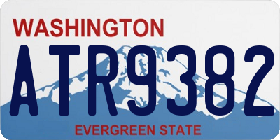WA license plate ATR9382