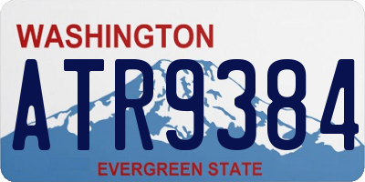 WA license plate ATR9384