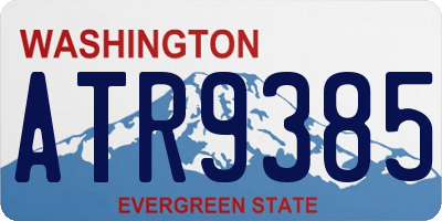 WA license plate ATR9385