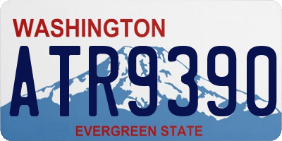 WA license plate ATR9390