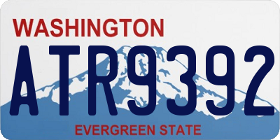 WA license plate ATR9392