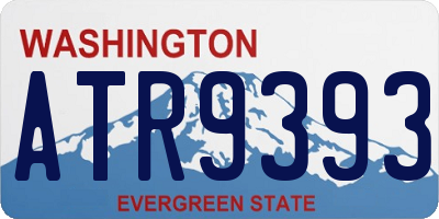WA license plate ATR9393
