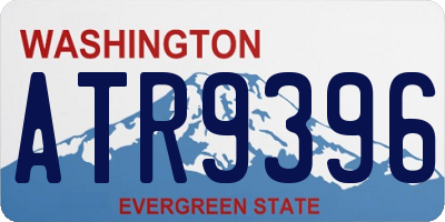 WA license plate ATR9396