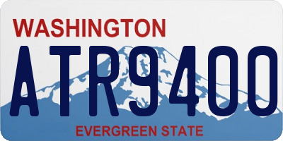 WA license plate ATR9400