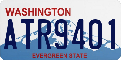 WA license plate ATR9401