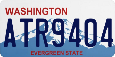 WA license plate ATR9404