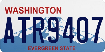WA license plate ATR9407