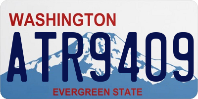 WA license plate ATR9409