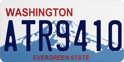 WA license plate ATR9410