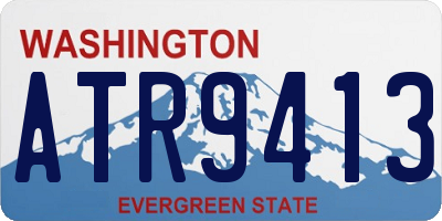WA license plate ATR9413