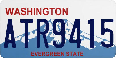 WA license plate ATR9415