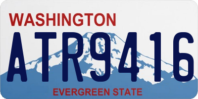 WA license plate ATR9416