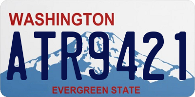 WA license plate ATR9421