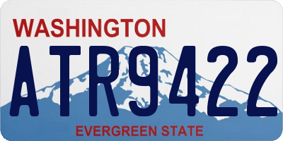 WA license plate ATR9422