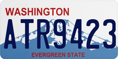 WA license plate ATR9423
