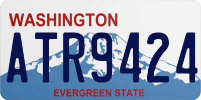 WA license plate ATR9424