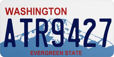 WA license plate ATR9427