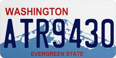 WA license plate ATR9430