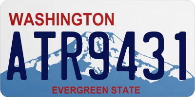 WA license plate ATR9431