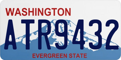WA license plate ATR9432