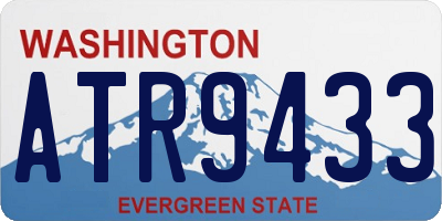 WA license plate ATR9433