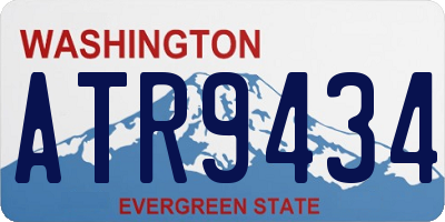WA license plate ATR9434
