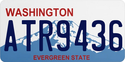 WA license plate ATR9436
