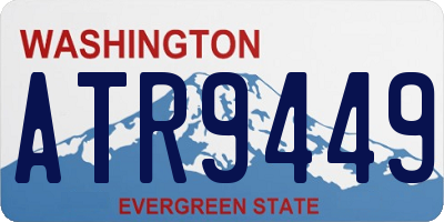 WA license plate ATR9449