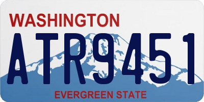 WA license plate ATR9451