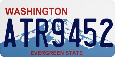 WA license plate ATR9452